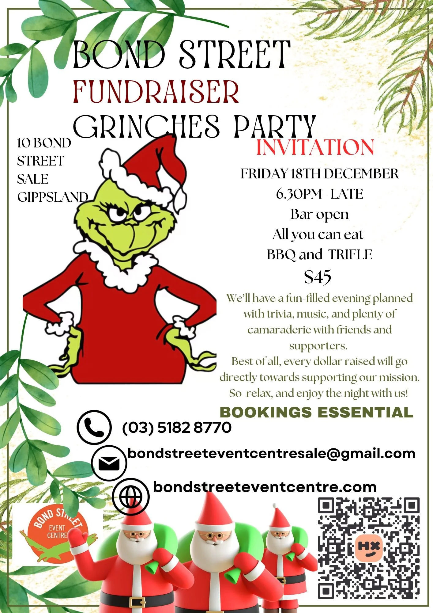 Grinches Fundraiser Party 