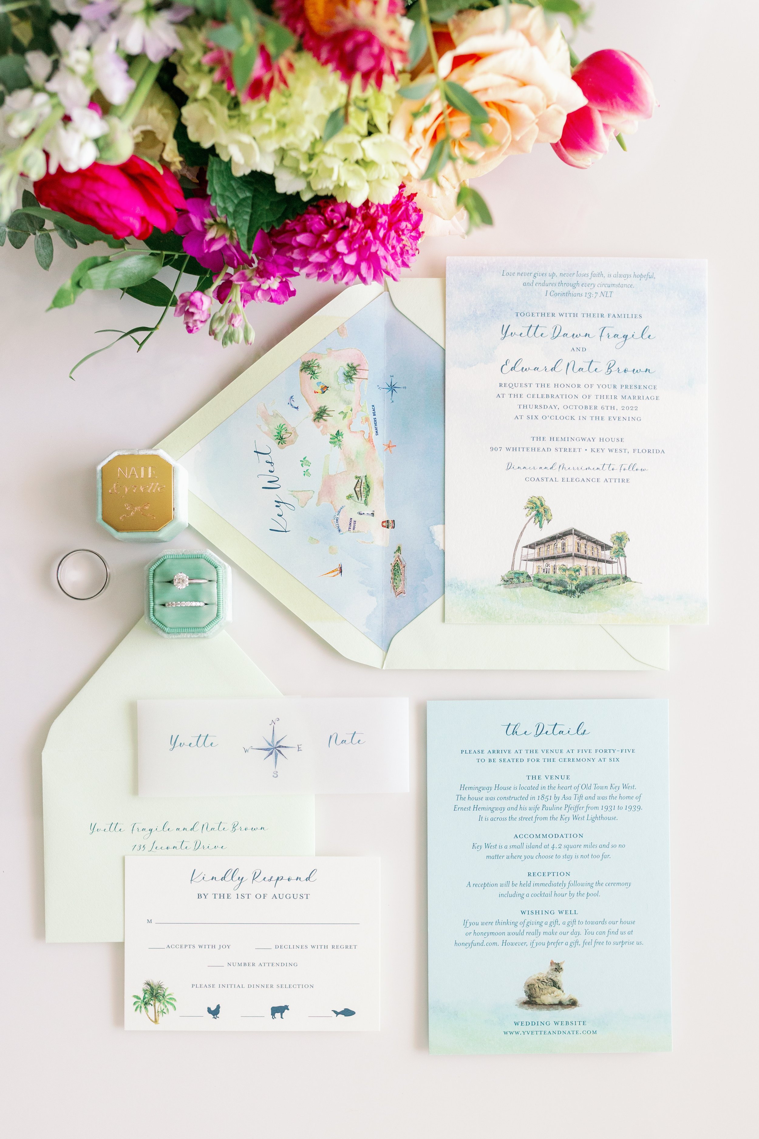 Wedding Details - Wedding Stationery - Wedding Invitation - Save the Dates - Key West Wedding - Iris Moore Photography.jpg