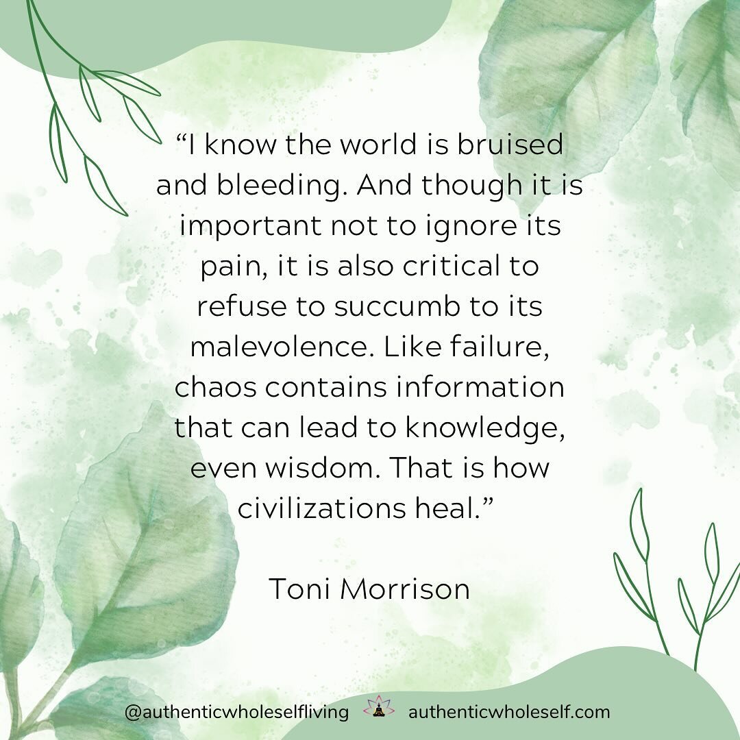 There is so much information and knowledge and wisdom. Right here. Right now. Put a hand on your heart. Take a few deeps breaths. Close your eyes for just a moment. Listen to the whisper of the wisdom you hold. I love you. ❤️