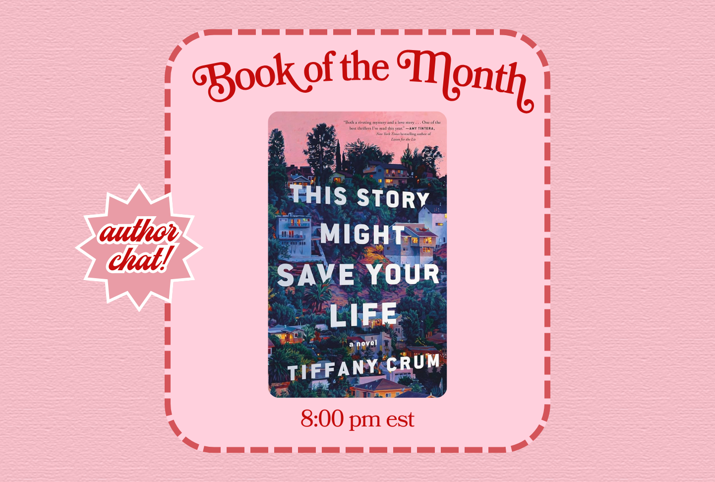 BOTM: This Story Might Save Your Life (East Coast)