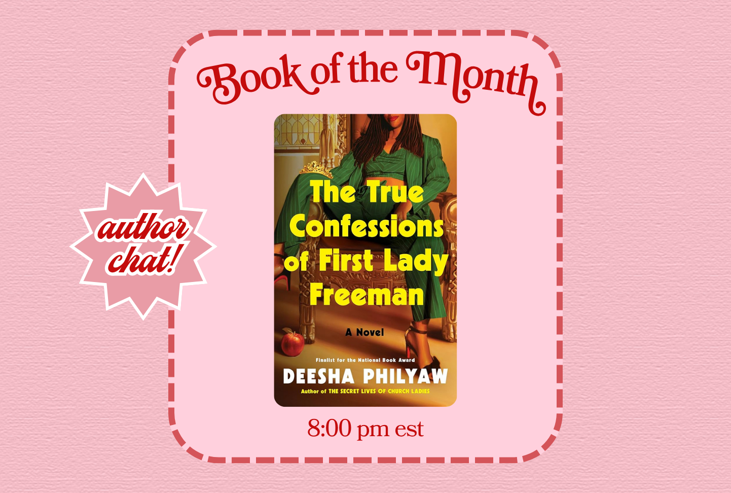 BOTM: The True Confessions of First Lady Freeman (East Coast)