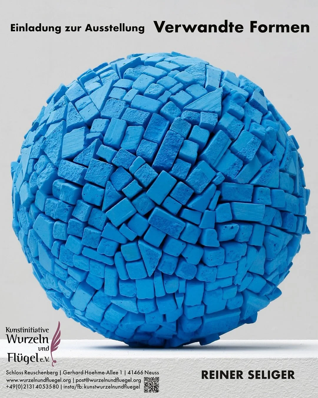 Einladung zur Ausstellung
„Verwandte Formen“
👨‍🎨 Reiner Seliger @reinerseliger.art
👩‍🎨 Heidi Gerullis
🧑‍🎨 Violetta Elisa Seliger @kunst_violettaelisaseliger
Die Eröffnung findet statt am
🗓️ Sonntag, 28. Septem