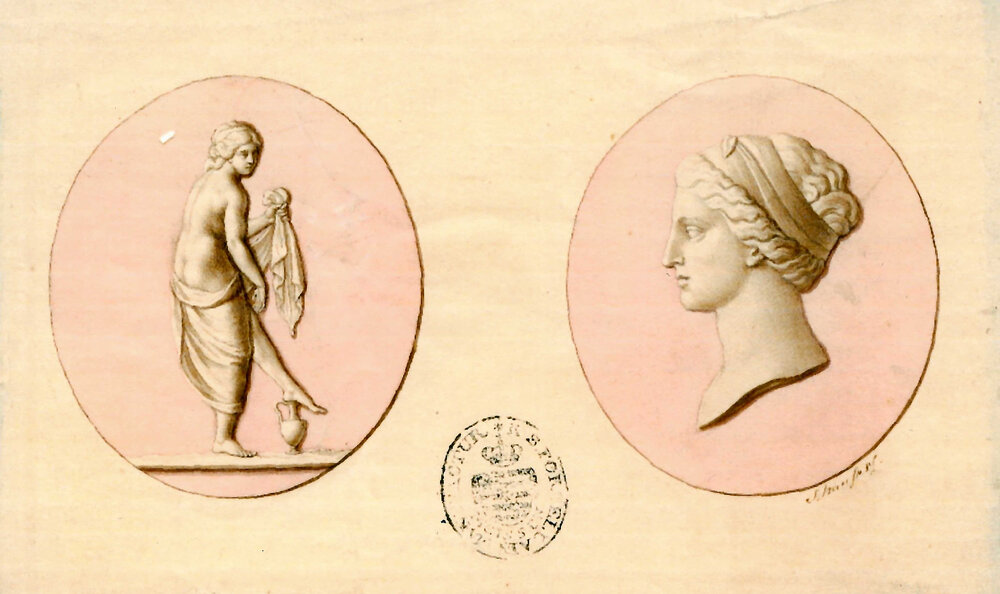 Medaillonzeichnung Venus