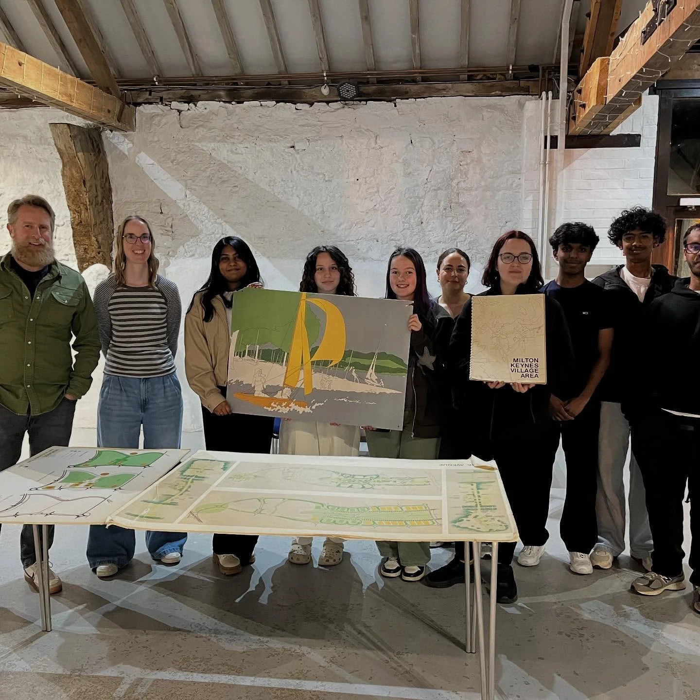 Such a warm welcome from Catherine &amp; Richard @mkcitydiscovery tonight! Thanks for having us 🫶

The team loved the opportunity to delve into &amp; explore the city archive 🙌

[Image Description: Nine photos of the visit to the city archive rangi
