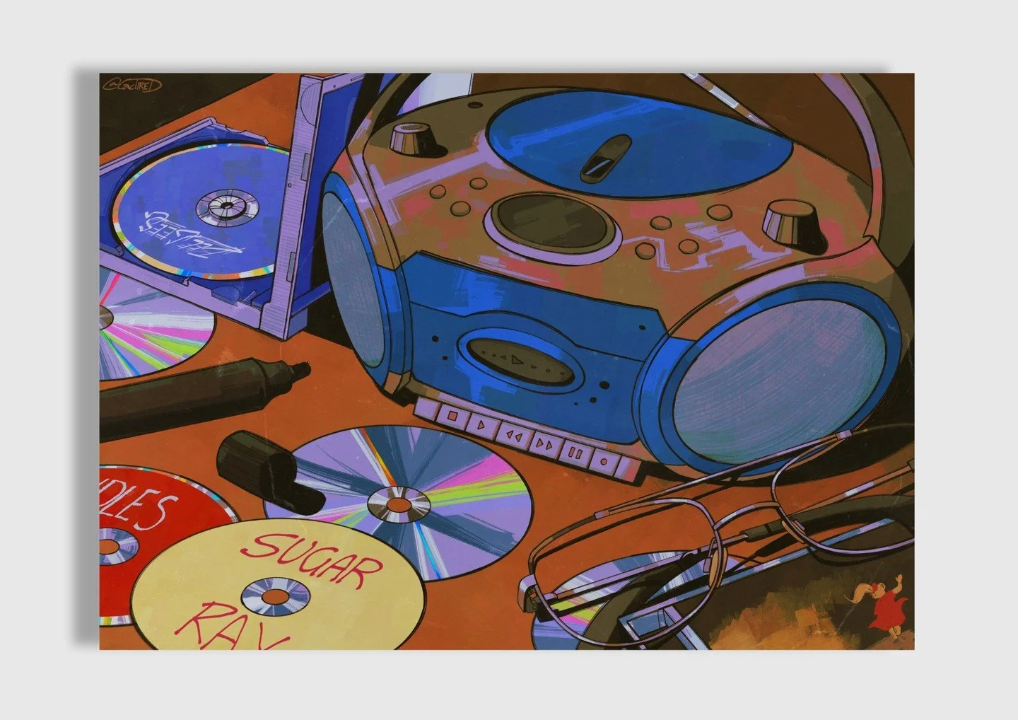 🎧"Scratched Discs" by Lee Hughes
How much does music shape who we are? "Scratched Discs" is a reflection on how music shapes our emotions, identities, and the different chapters of our lives. Through bold visuals and thoughtful s