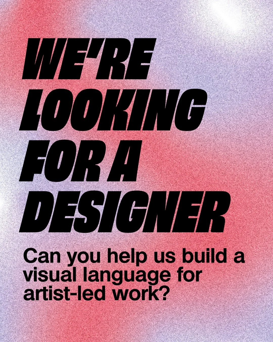 🎨 We&rsquo;re looking for a designer.

Can you help us build a visual language for artist-led work?

This is a focused commission exploring how Offset&rsquo;s visual identity could become more flexible and responsive to the artists we work with.

We