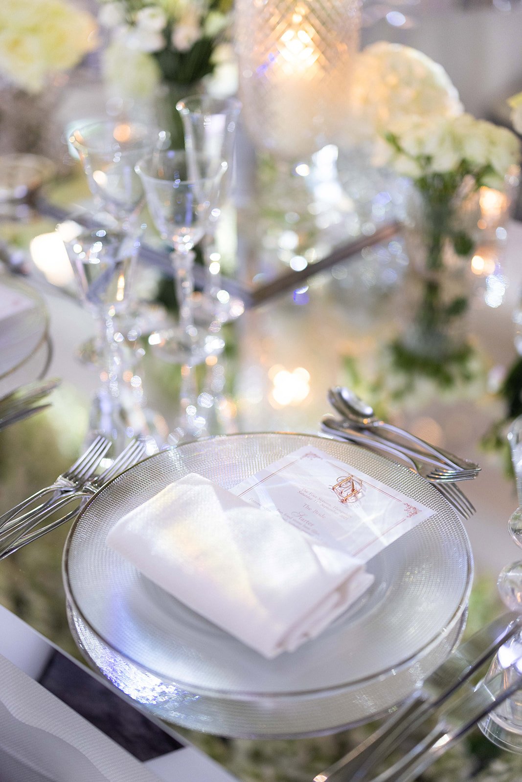 Silver mirror table, silver charger plate place setting.jpg
