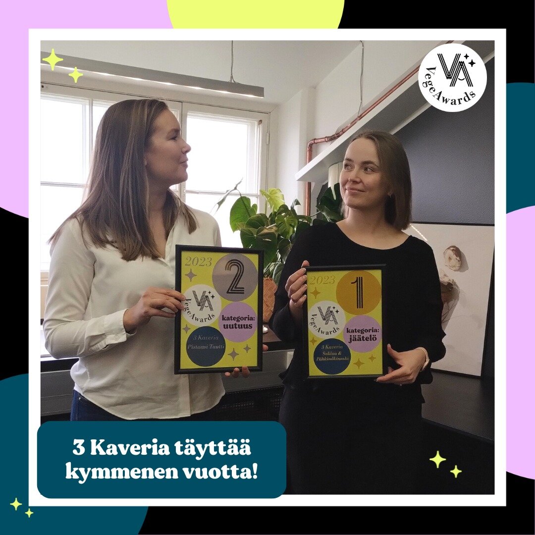 3 Kaveria juhlii 10-vuotissyntym&auml;p&auml;iv&auml;&auml;ns&auml;! ✨

Vuosien aikana olemme saaneet nauttia laadukkaista kasvipohjaisista j&auml;&auml;tel&ouml;ist&auml; &ndash; mutta samalla olemme saaneet lis&auml;&auml; suussa sulavaa sis&auml;l