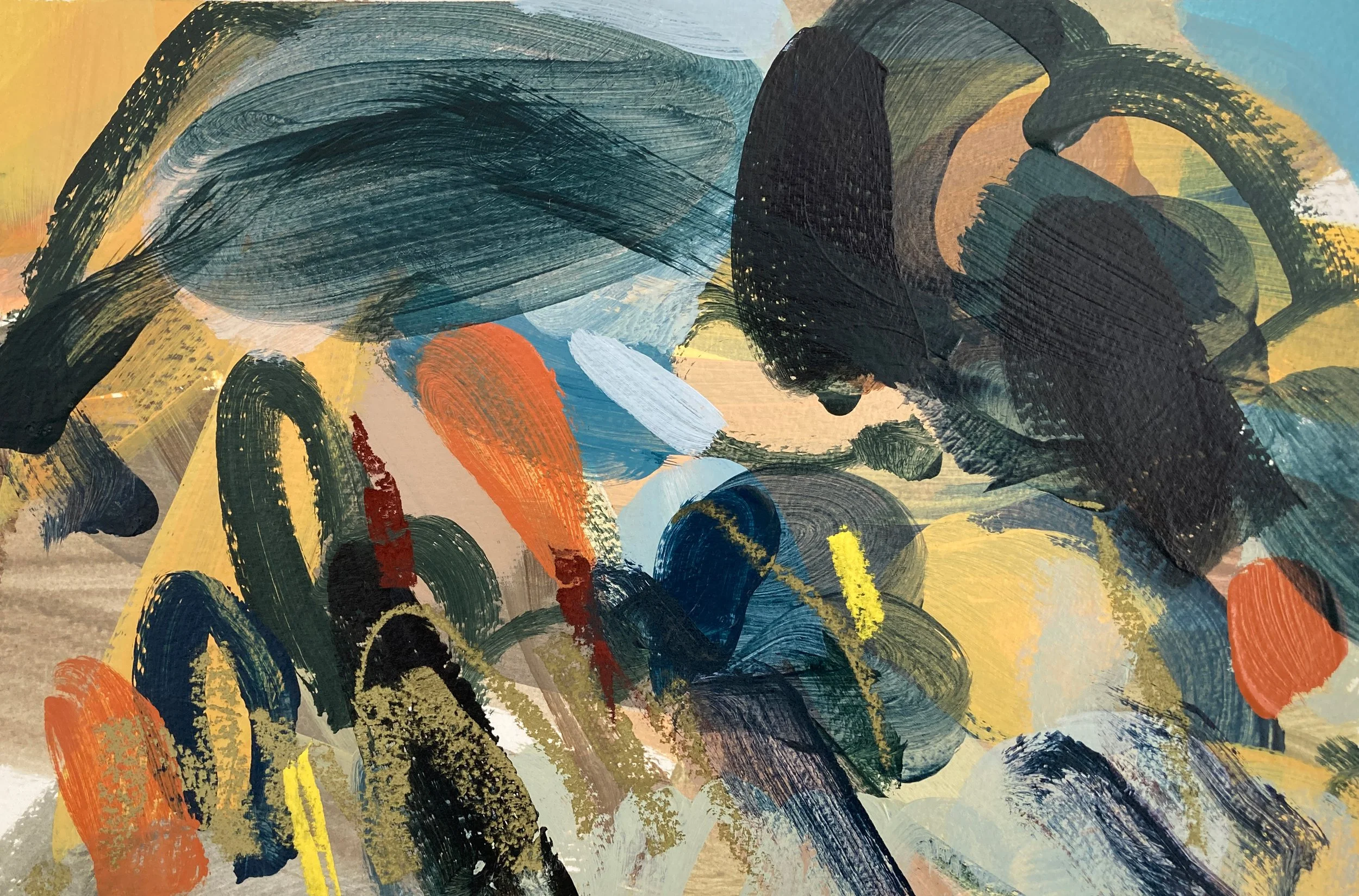 21 x 29cm, Acrylic and pastel on paper