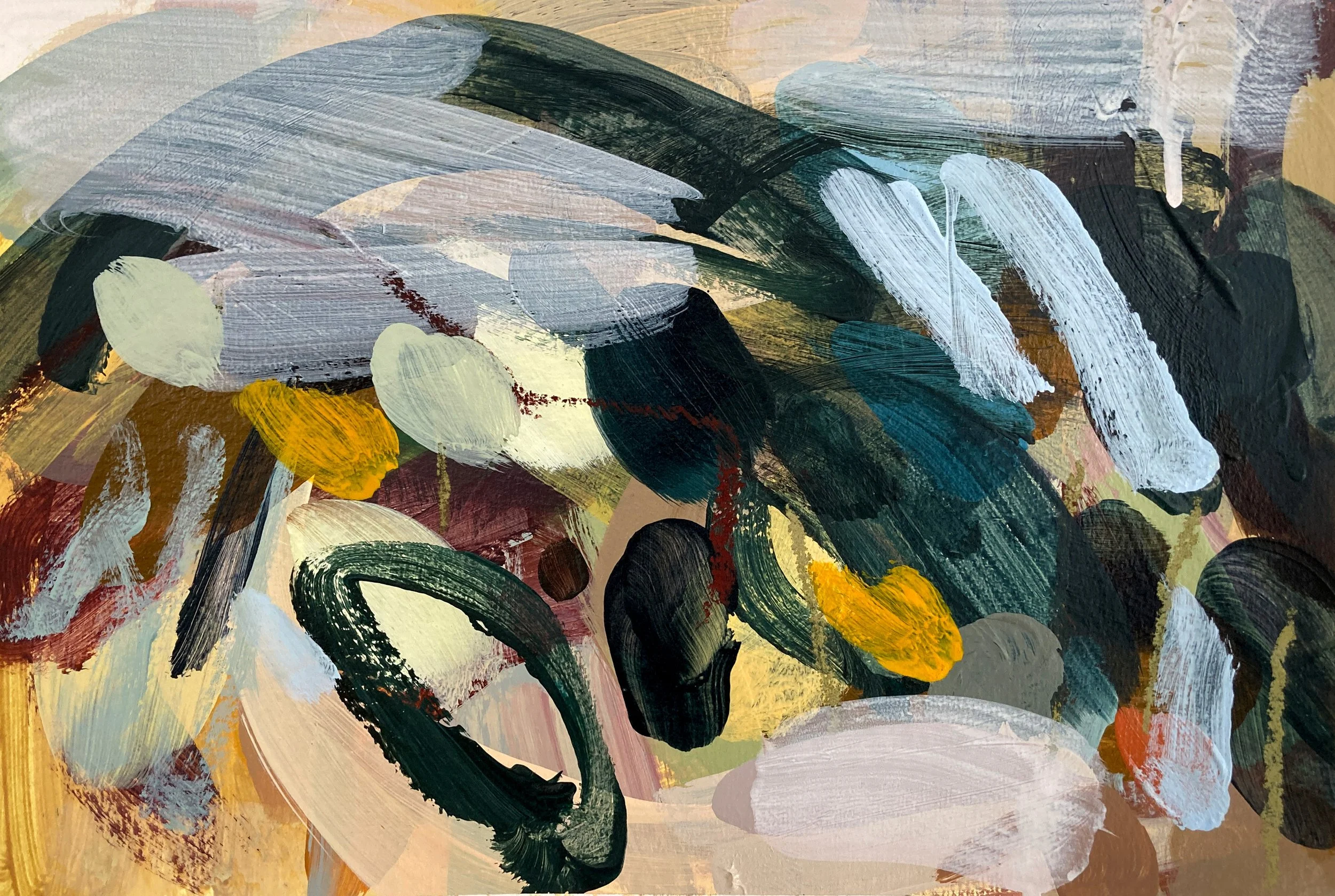 21 x 29cm, Acrylic and pastel on paper
