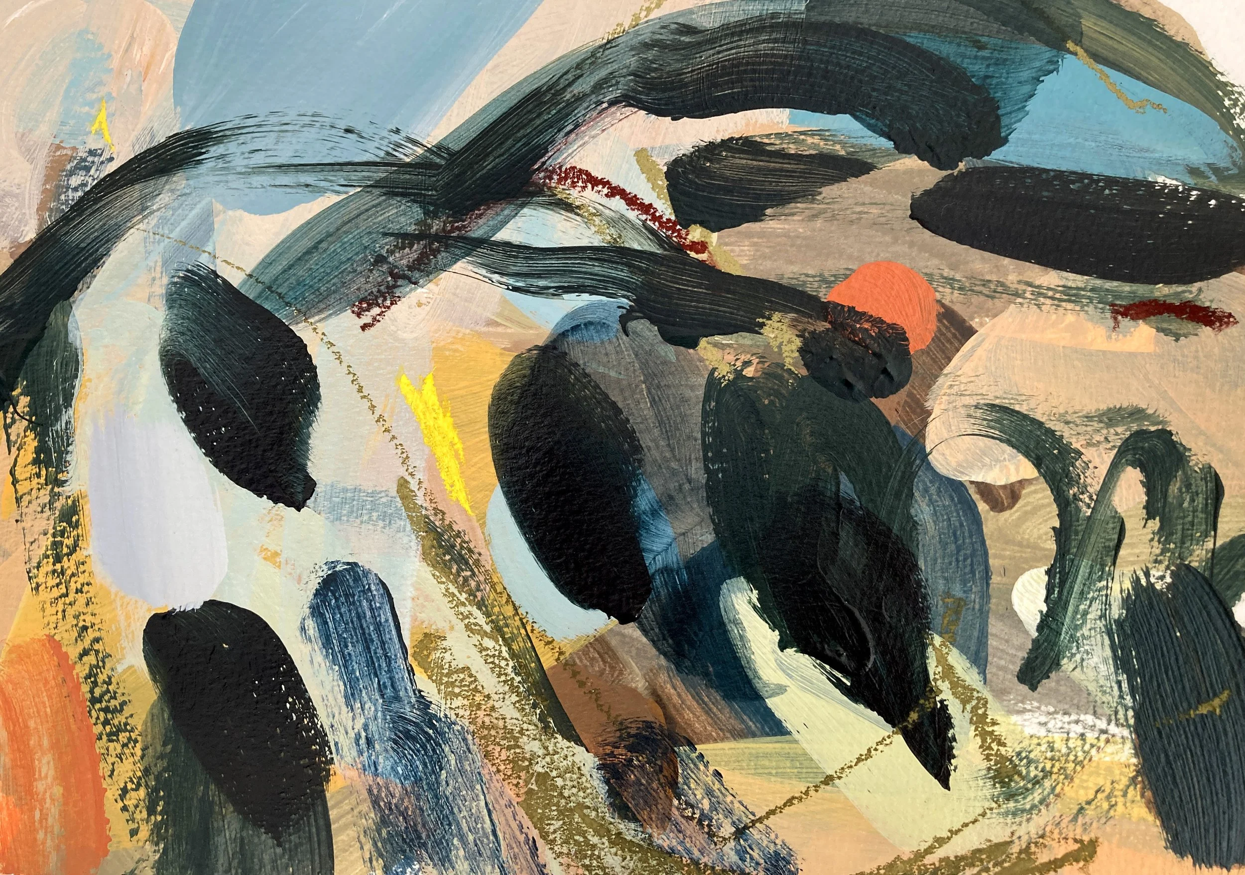 21 x 29cm, Acrylic and pastel on paper