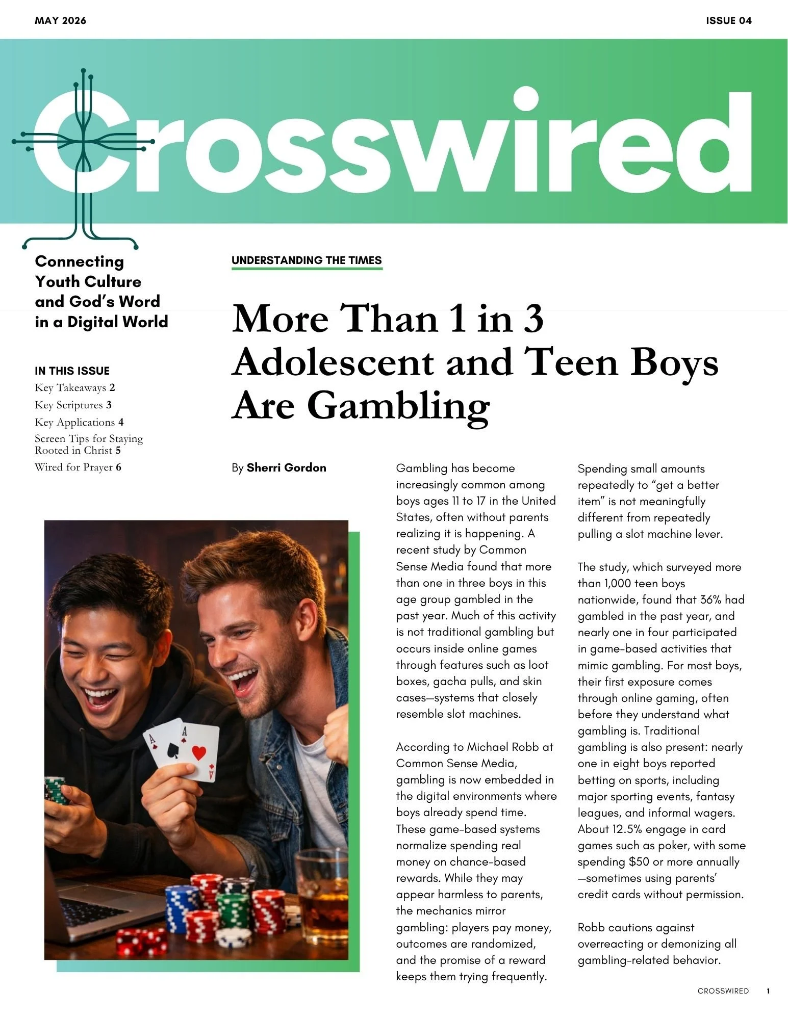 Teen Boys Gambling