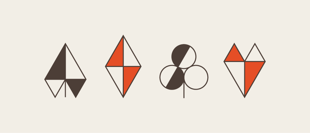 Midway Gardens Playing Cards large pips.