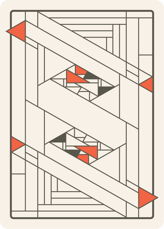Midway Gardens Playing Cards back design draft one.