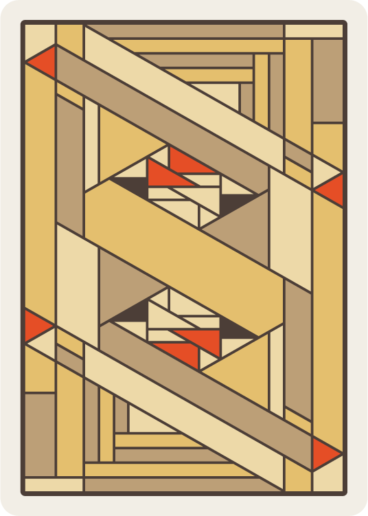 Midway Gardens Playing Cards final back design.