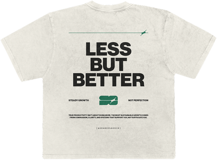 Branding applied to back of t-shirt mockup.