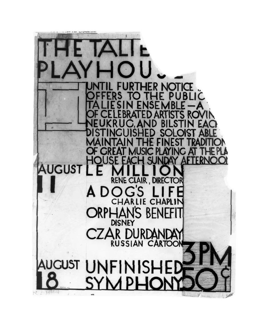 Frank Lloyd Wright typographic poster.