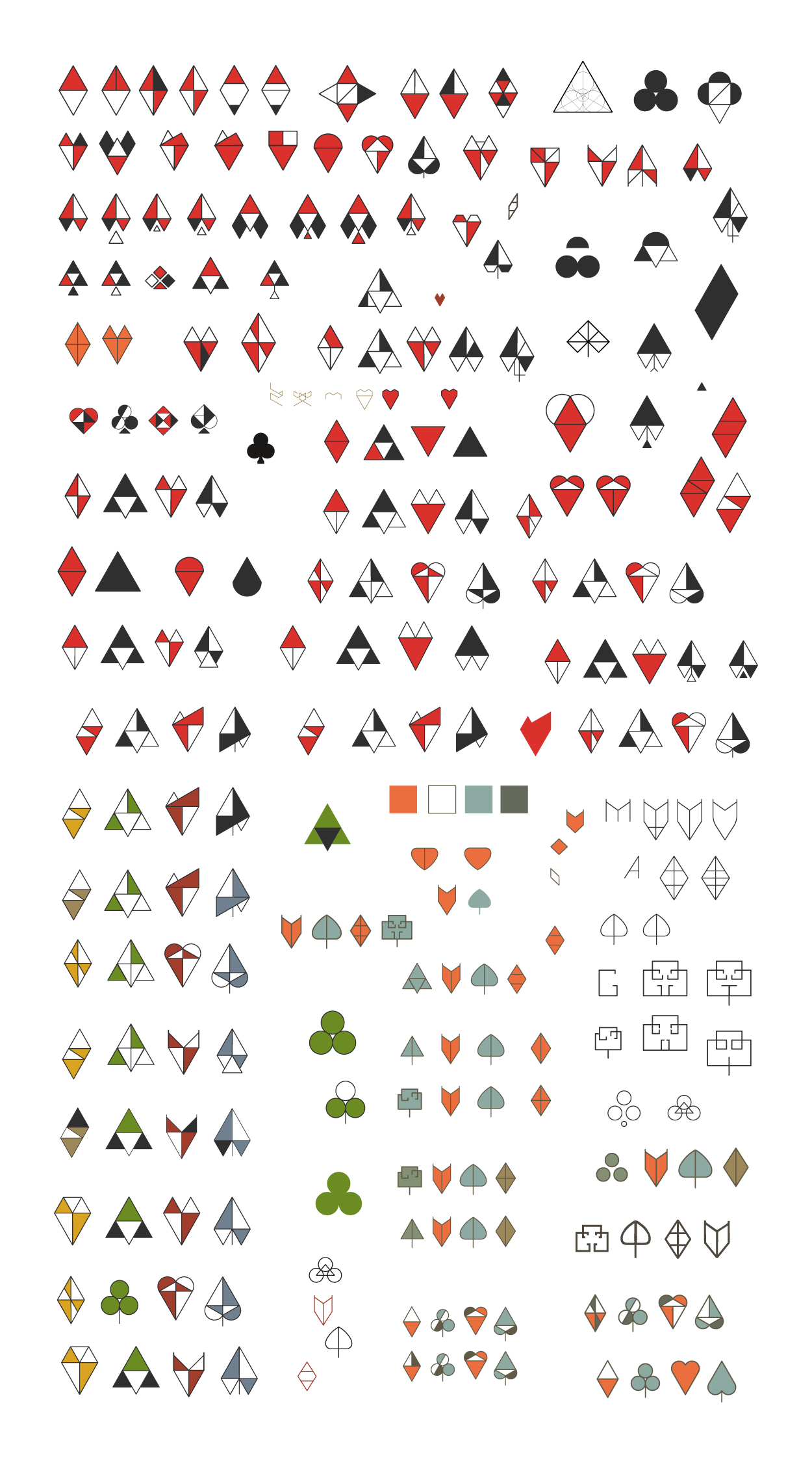 Midway Gardens Playing Cards pip exploration.