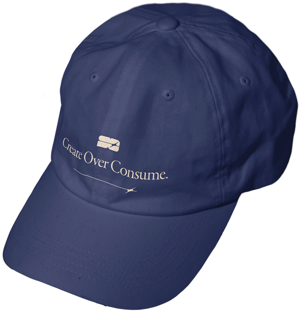 Branding applied to baseball cap mockup.