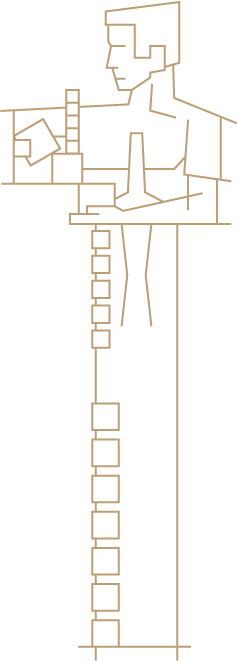 Frank Lloyd Wright Midway Gardens reconstructed sprite statue.