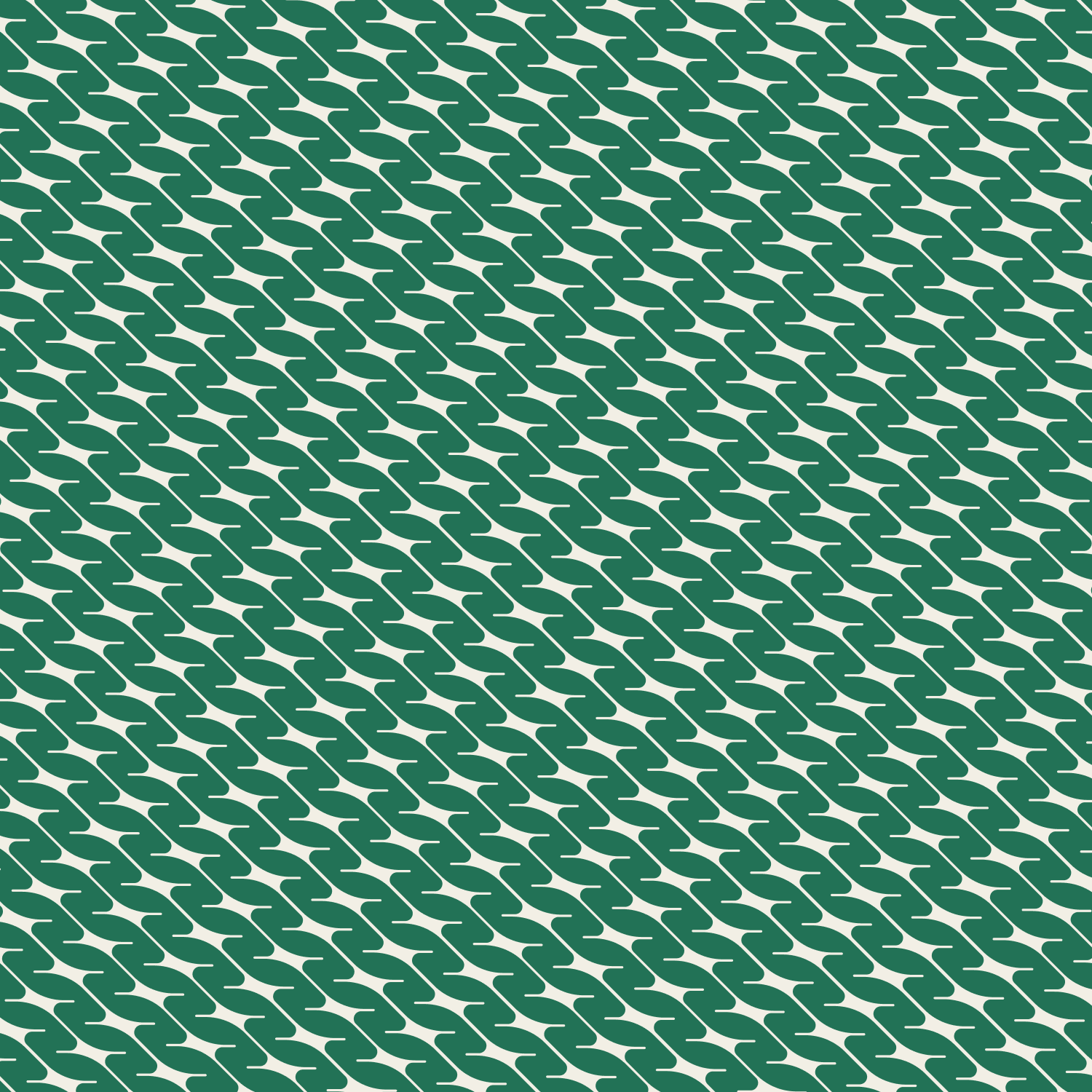 Brand pattern on green.