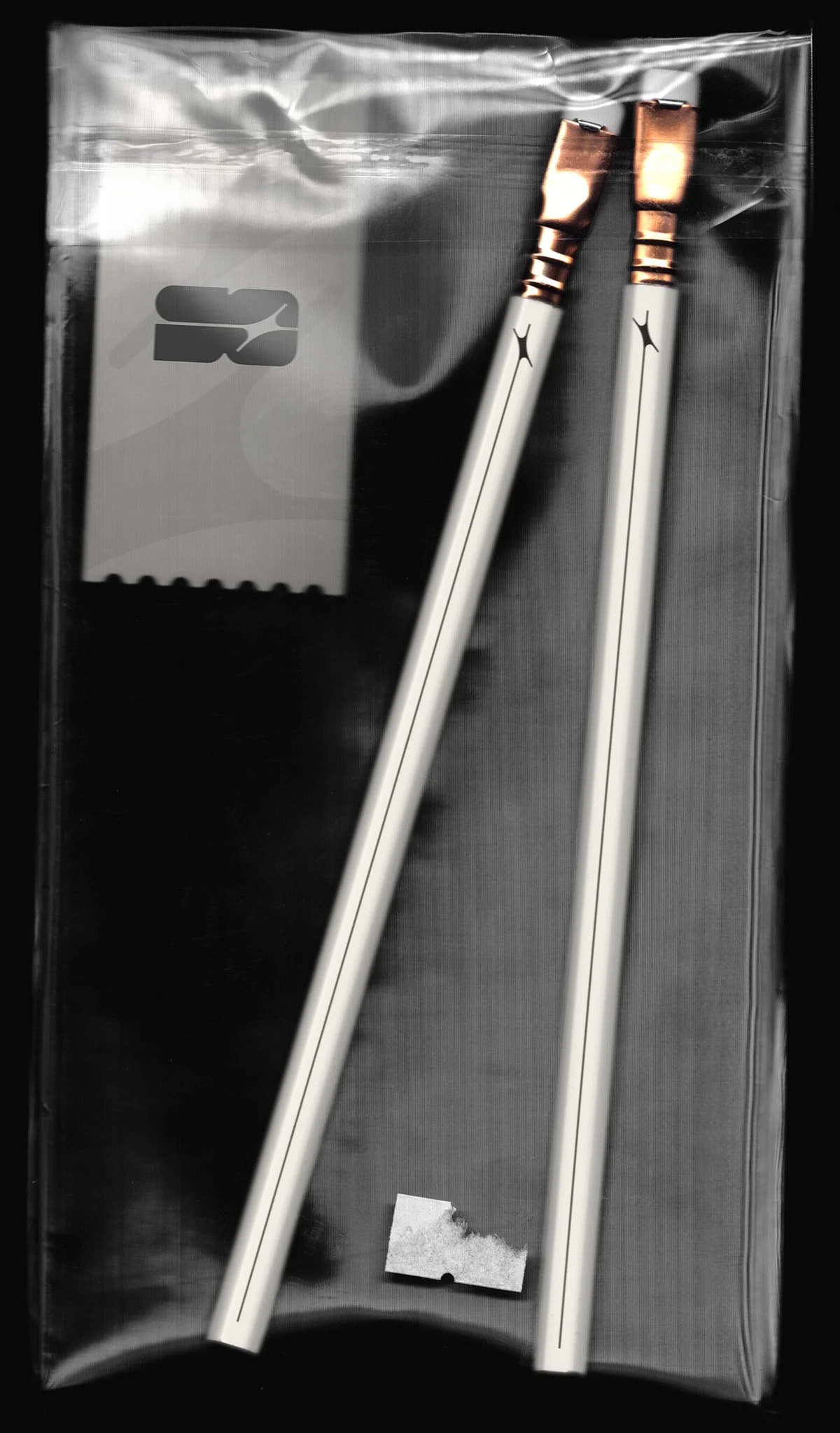 Visual identity applied to pencils.