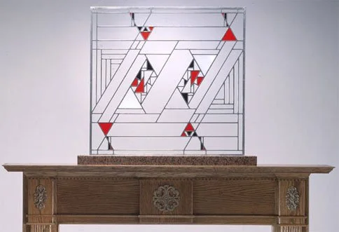 Midway Gardens stain glass window.