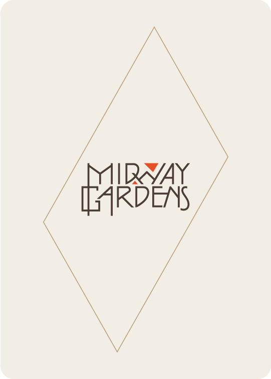 Frank Lloyd Wright Midway Gardens Playing Cards final joker design.