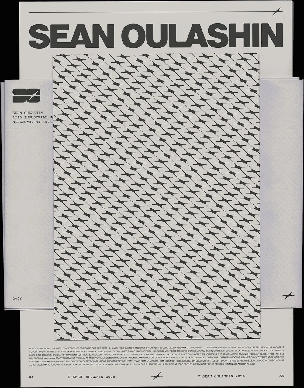 Visual identity applied to stationary.