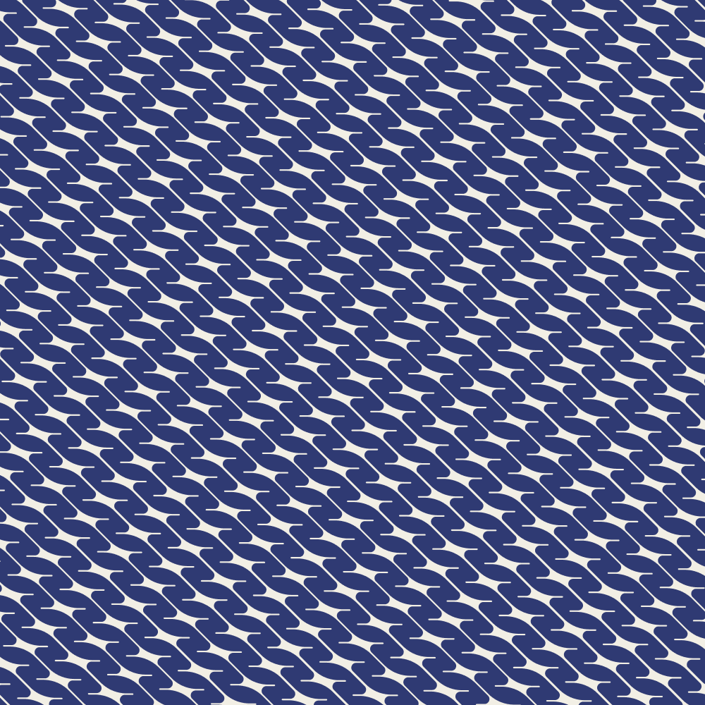 Brand pattern on blue.