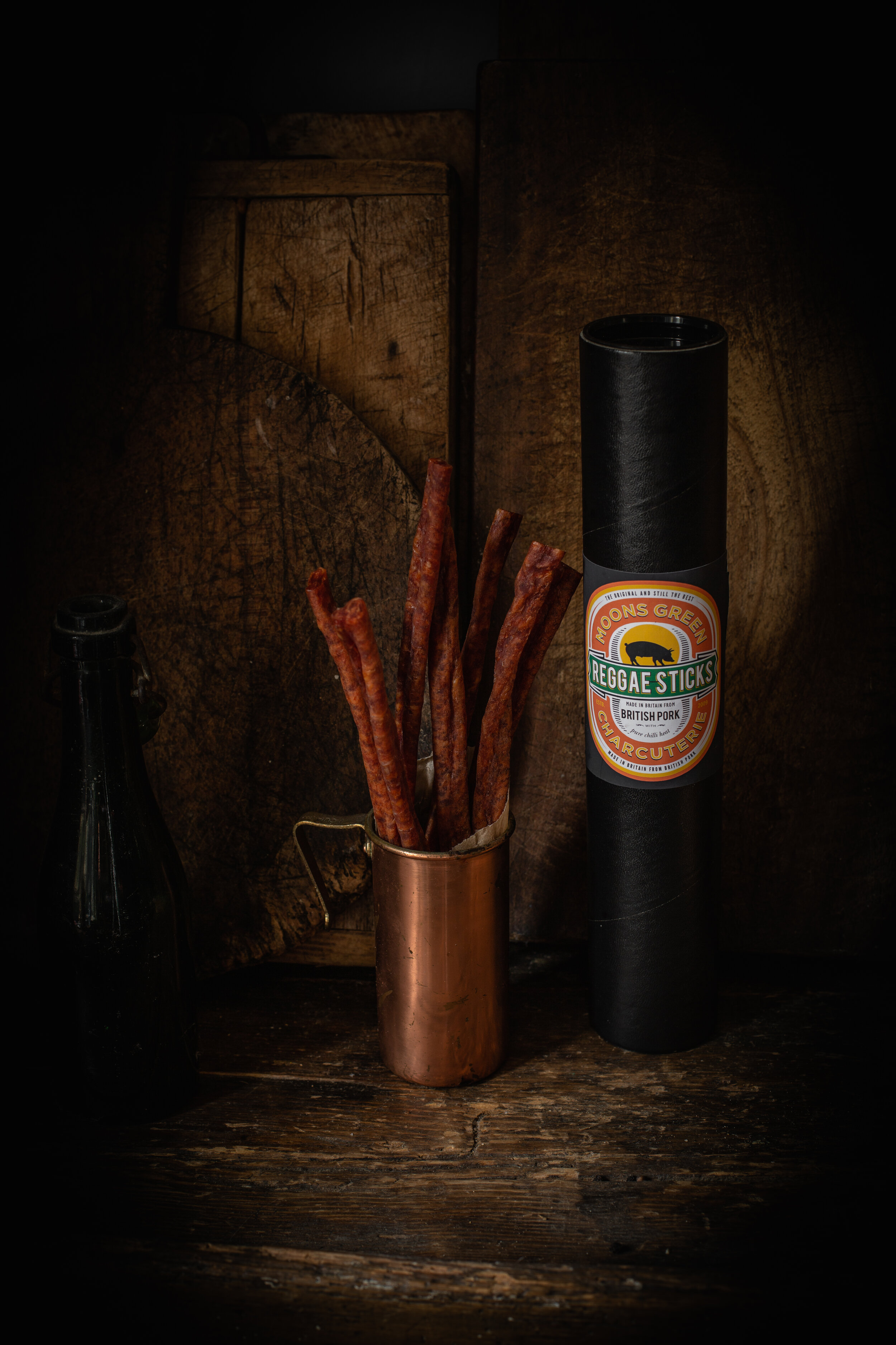 reggae sticks in tube with reggae sticks in copper container.jpg