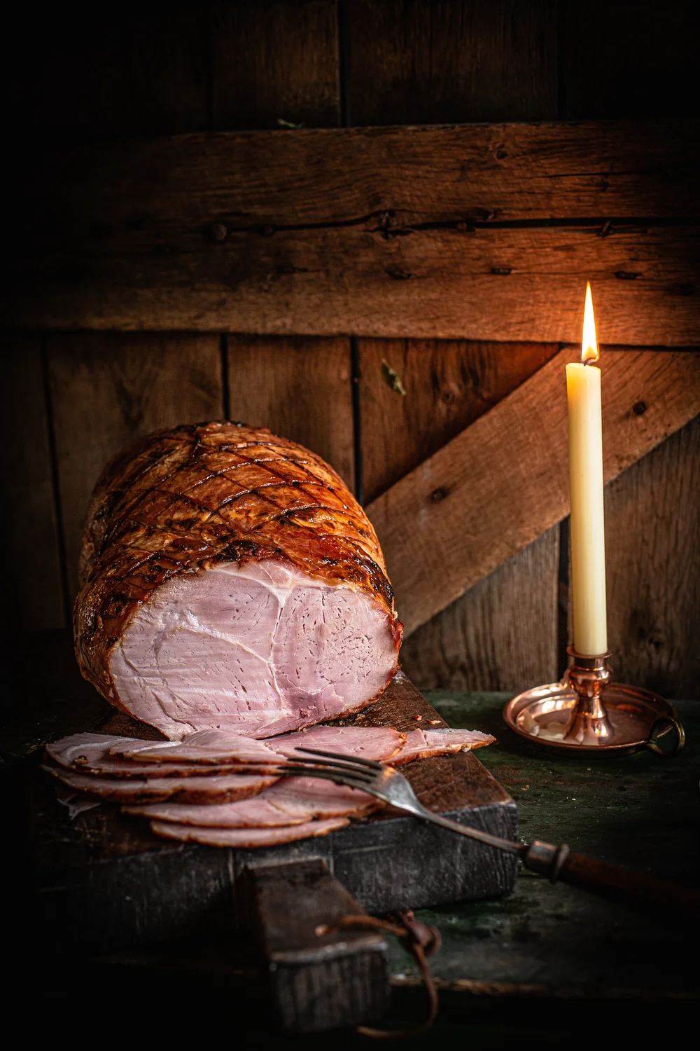Slow Roasted English Ham With Marmalade And Dijon Mustard Glaze Moons Green Charcuterie