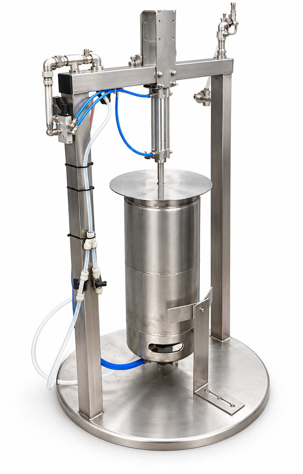 Manual barrel washer 20 barrels/hour