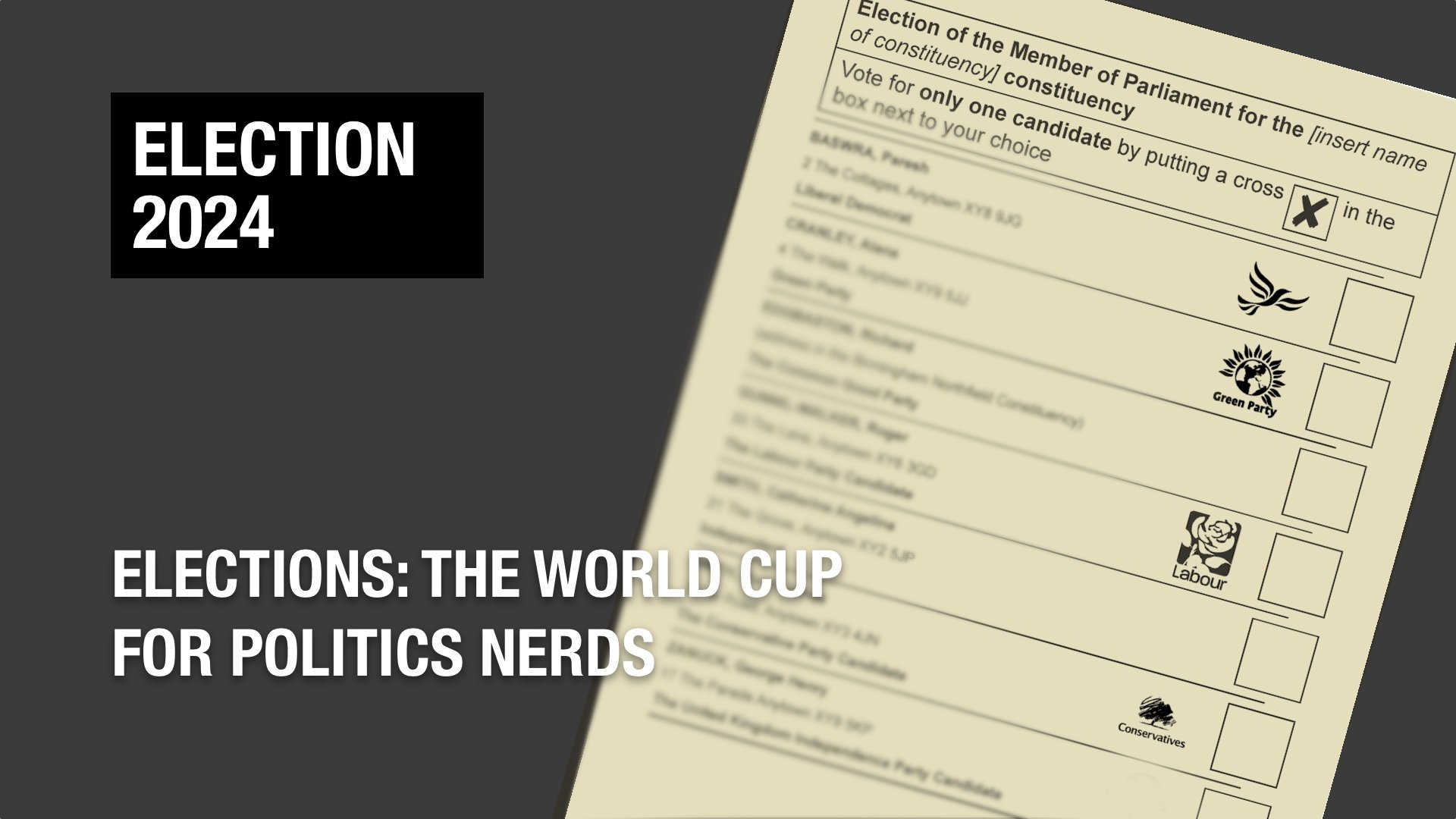 Elections can be fun, honestly. What it’s like covering the “World Cup for politics nerds.”