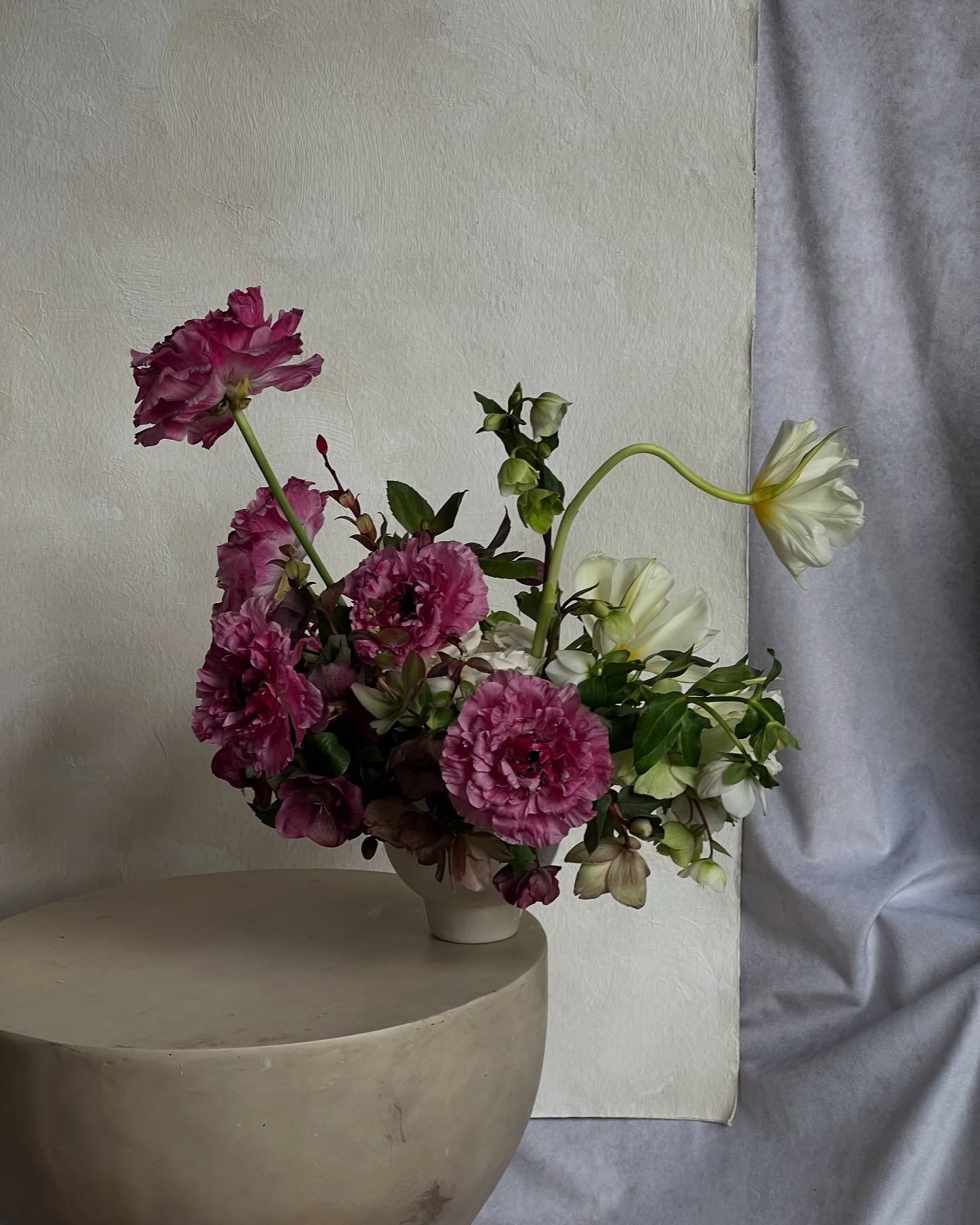 Never fear, I went back and got a photo I really liked of that spring arrangement I love. I think this year will be a move toward fewer ingredients per composition, in the service of clarity and more drama. (Let&rsquo;s relish each moment of beauty a