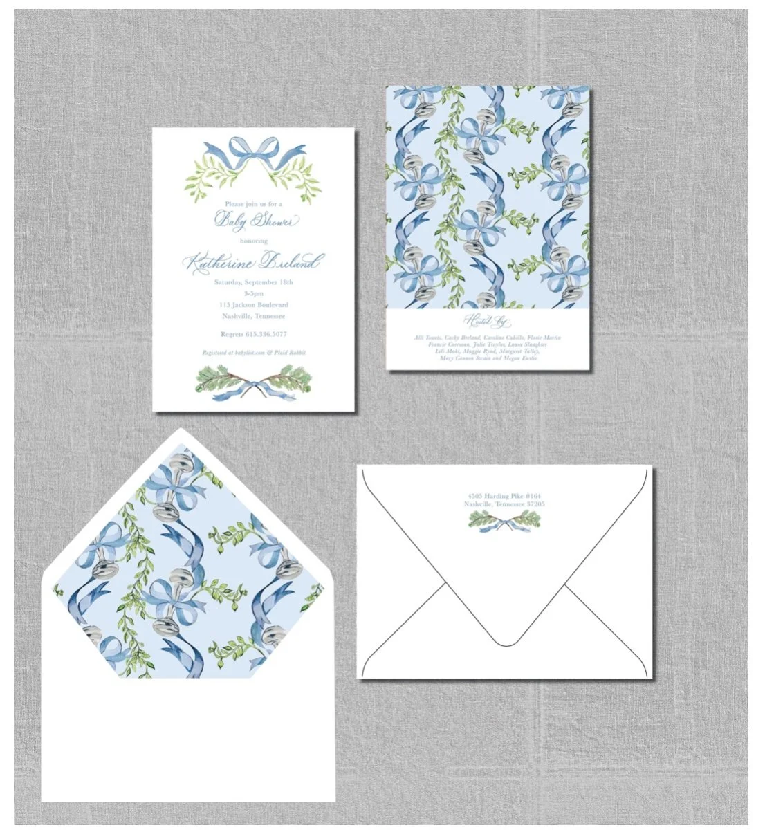 Baby boy invitations