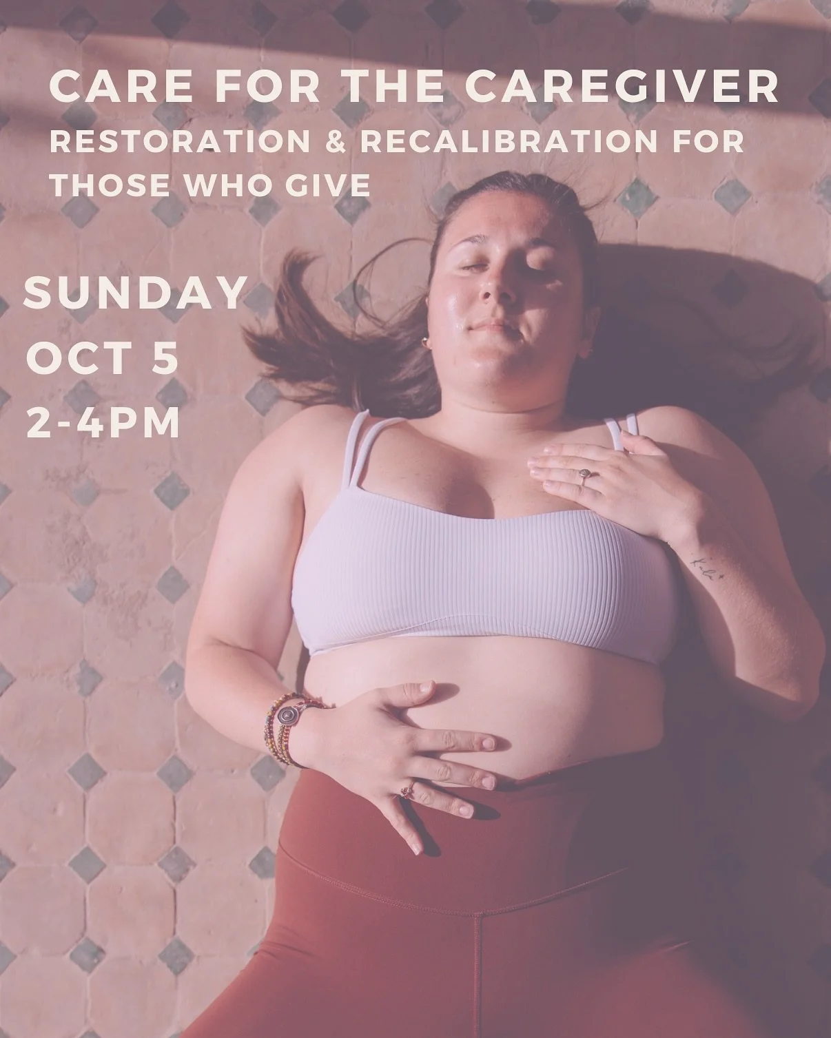 ✨This one feels really special&hellip;.

🪷 We&rsquo;re delighted to invite our caregivers&ndash;healthcare professionals, teachers, and givers of all kinds &ndash; to join Margaux, a registered nurse, yoga teacher, and reiki practitioner, for an aft