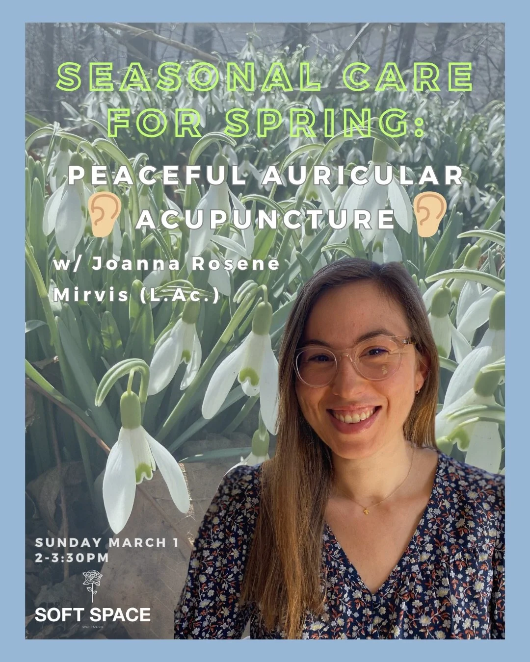 🦋 Joanna&rsquo;s beloved community Acupuncture event is back! Here to aid in the transition to Spring (yes, it&rsquo;s coming!❄️🌸🌱), she will guide you through the NADA Protocol - pioneered by the Black Panthers, this 5 point ear acupuncurw techni