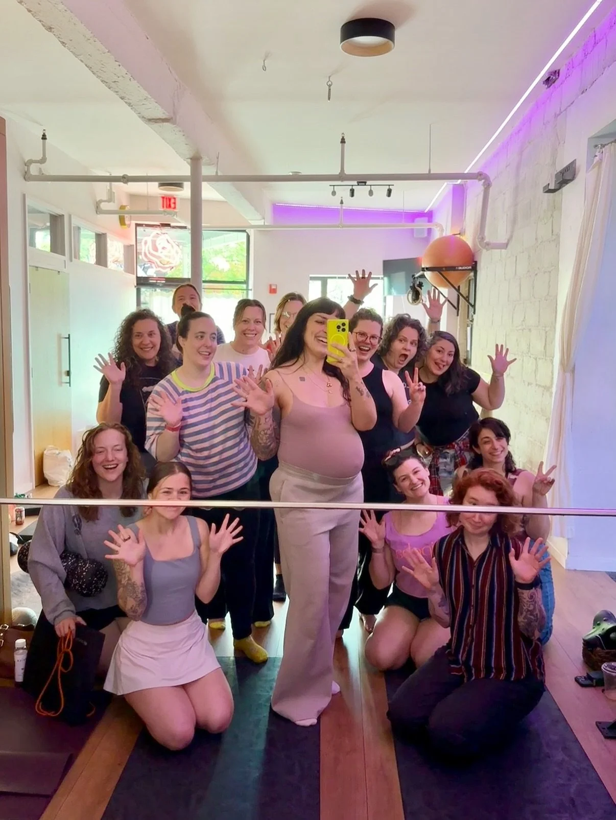 🐣Baby Yzusqui is aaaalmost here! And I am officially on maternity leave. Which means saying a temporary goodbye to the lovely Strength &amp; Mobility Class people for now (some of whom are pictured here and other ones.. well, pregnancy brain is a th