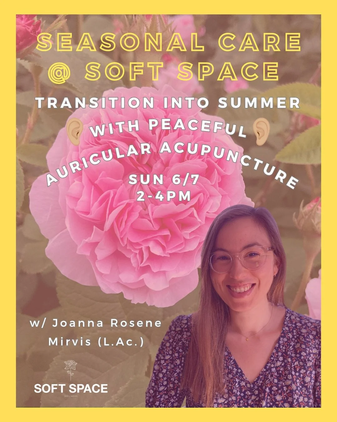 ✨👂🏼🌱 We and our beloved resident acupuncturist, Joanna, invite you to the next installment of her recurring auricular (ear!) acupuncture series! This balancing reset will allow you to settle into your body, and peacefully reflect as we transition 