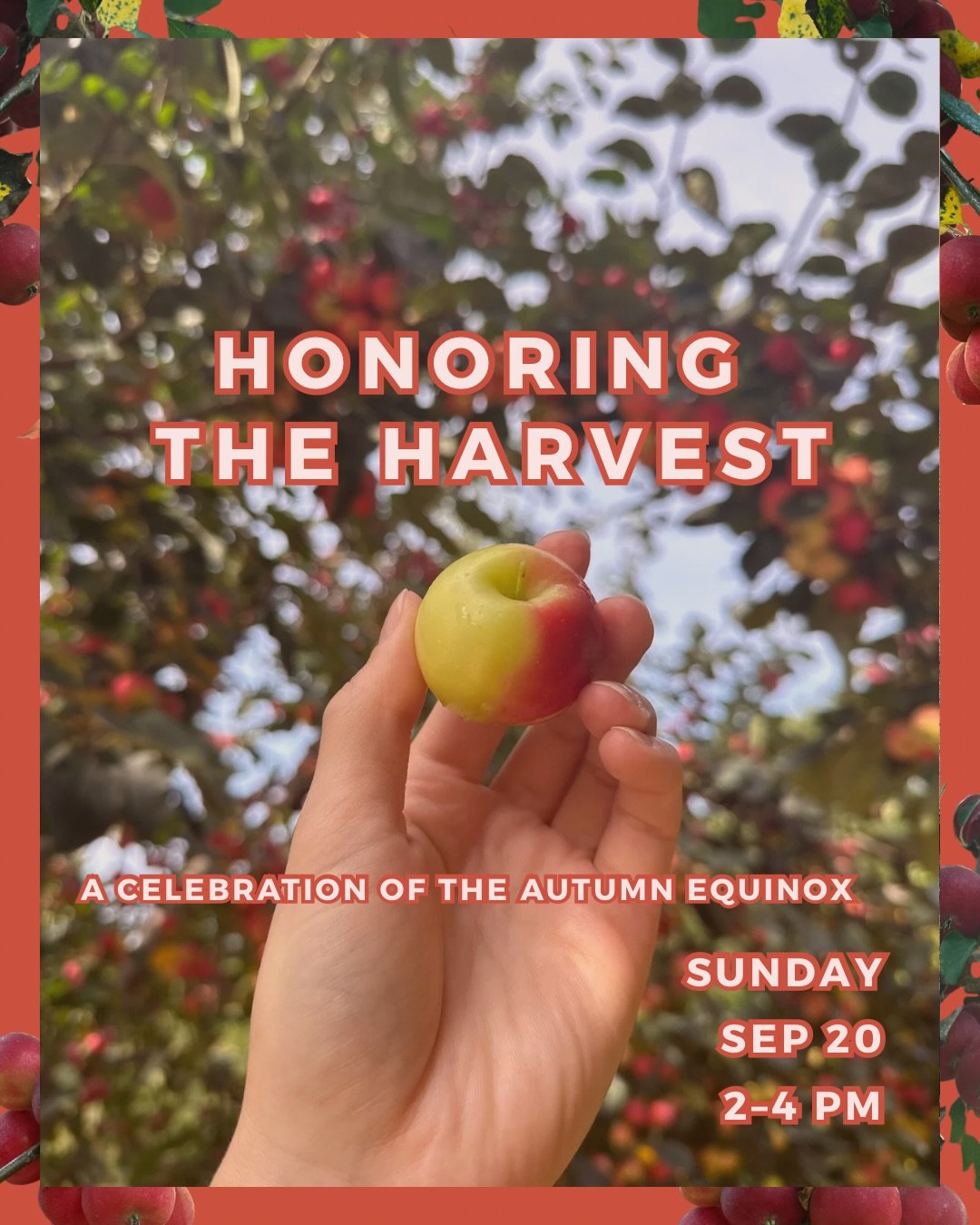 🍂The Autumn Equinox is approaching&hellip; the cooler breezes hinting at the harvest and then the deep replenishing rest. A time that can be a moment of gratitude, balance, &amp; transition, though perhaps bittersweet. ⚖️🌗

Join us on Sunday, Septe