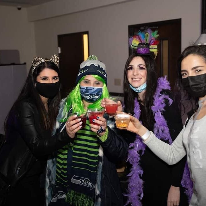 The Purim Mask-erade part 2! What a night!! Lchaim to many more EYJ fam! #youngandjewish #youngcommunity