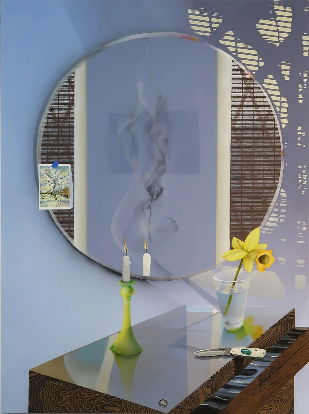 Spring Ritual ;
flashe, acrylic, oil on dibond;
54 in x 40 in;
2021