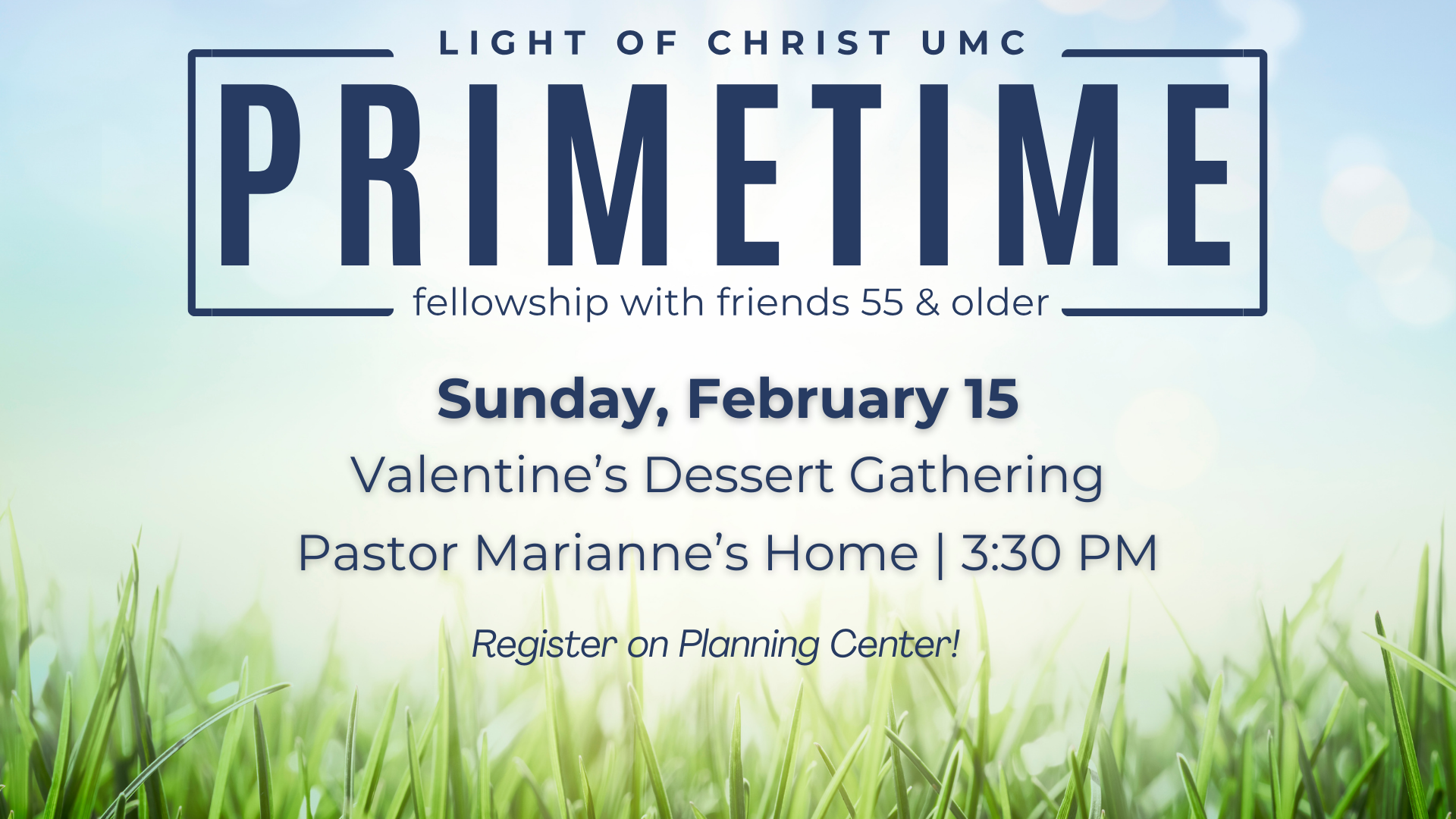 Primetime Valentine Dessert Gathering