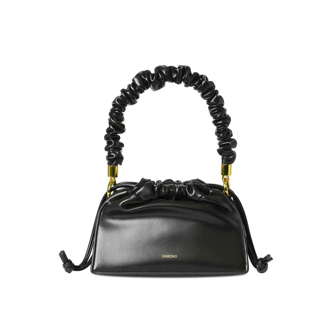 SINBONO Luxury Designer Black Bag- Women's Ana Boxy Bag