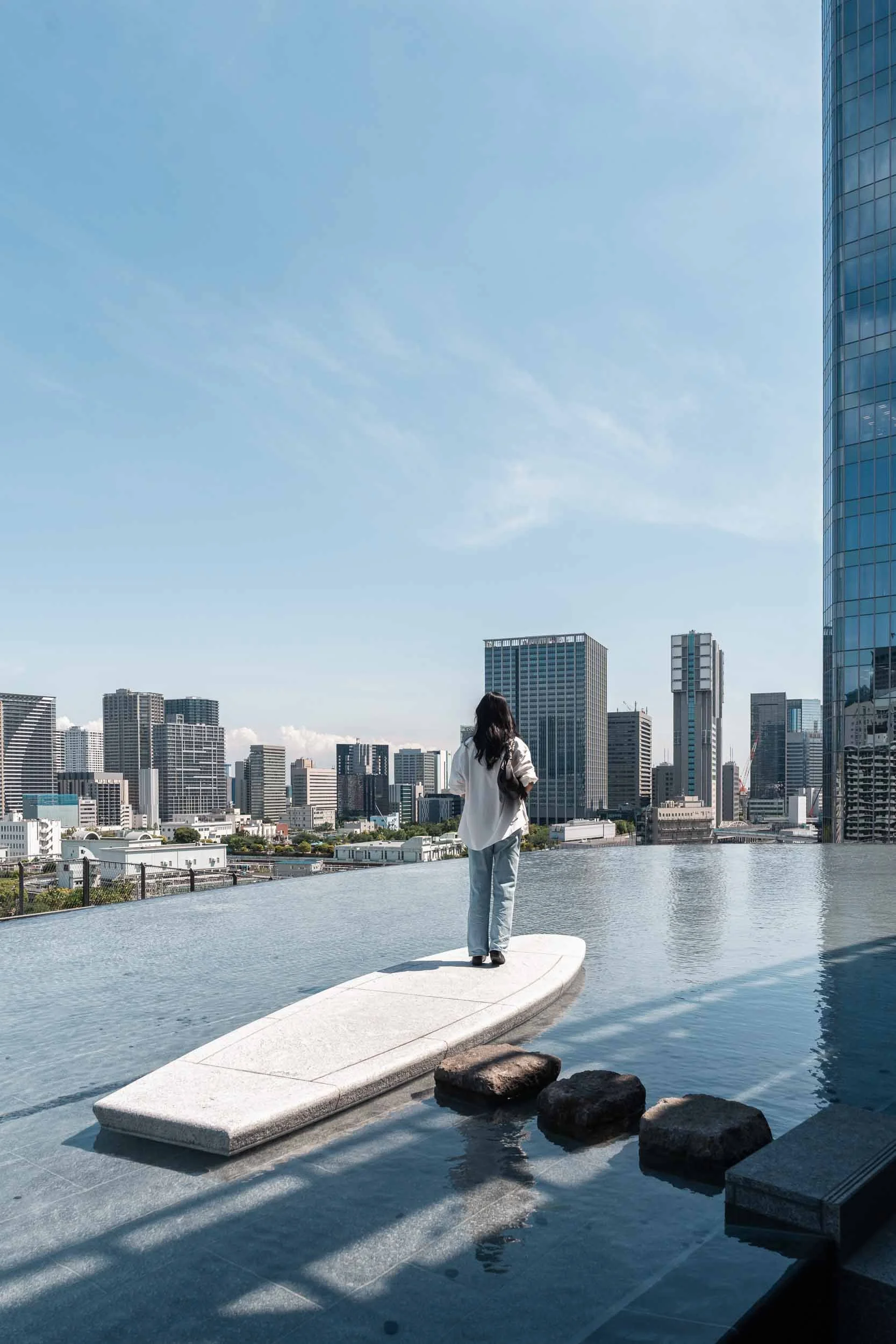 Rooftop pool at MoN Takanawa in Tokyo, Japan by Becoming Carmen