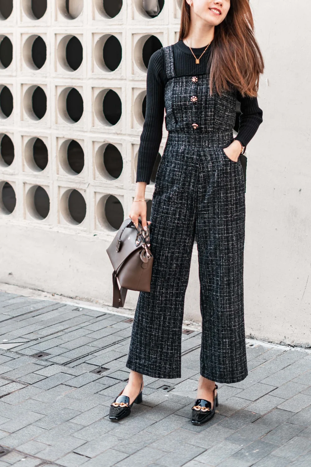 Louren summer tweed jumpsuits | florariabliss.ro