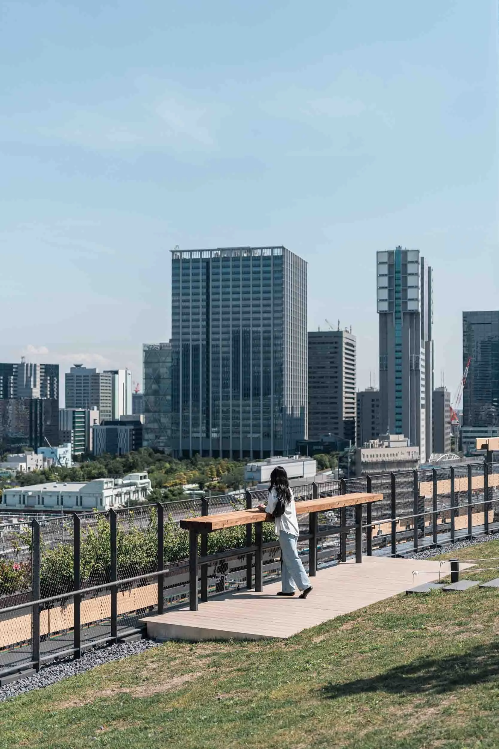 Rooftop view at MoN Takanawa in Tokyo, Japan by Becoming Carmen