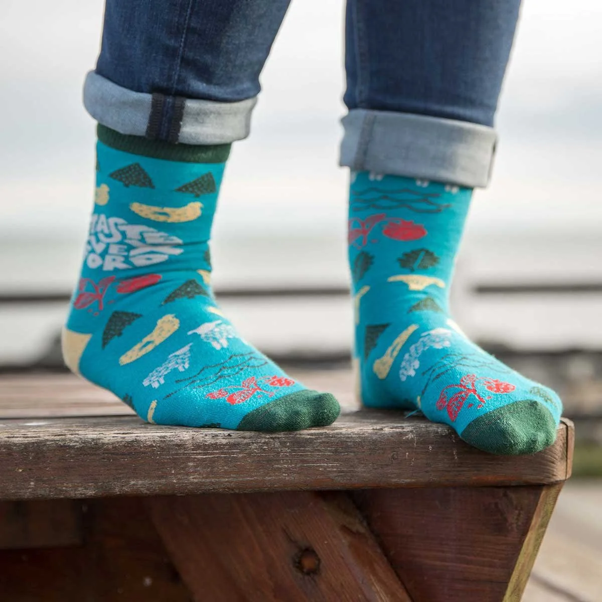 Sock Season Is Here! 🧦

This year, step up your sock game with Taste Wexford socks! Available in two vibrant colors, these socks feature fun illustrations celebrating the delicious food story of Wexford. Perfect for adding some flair to your wardrob