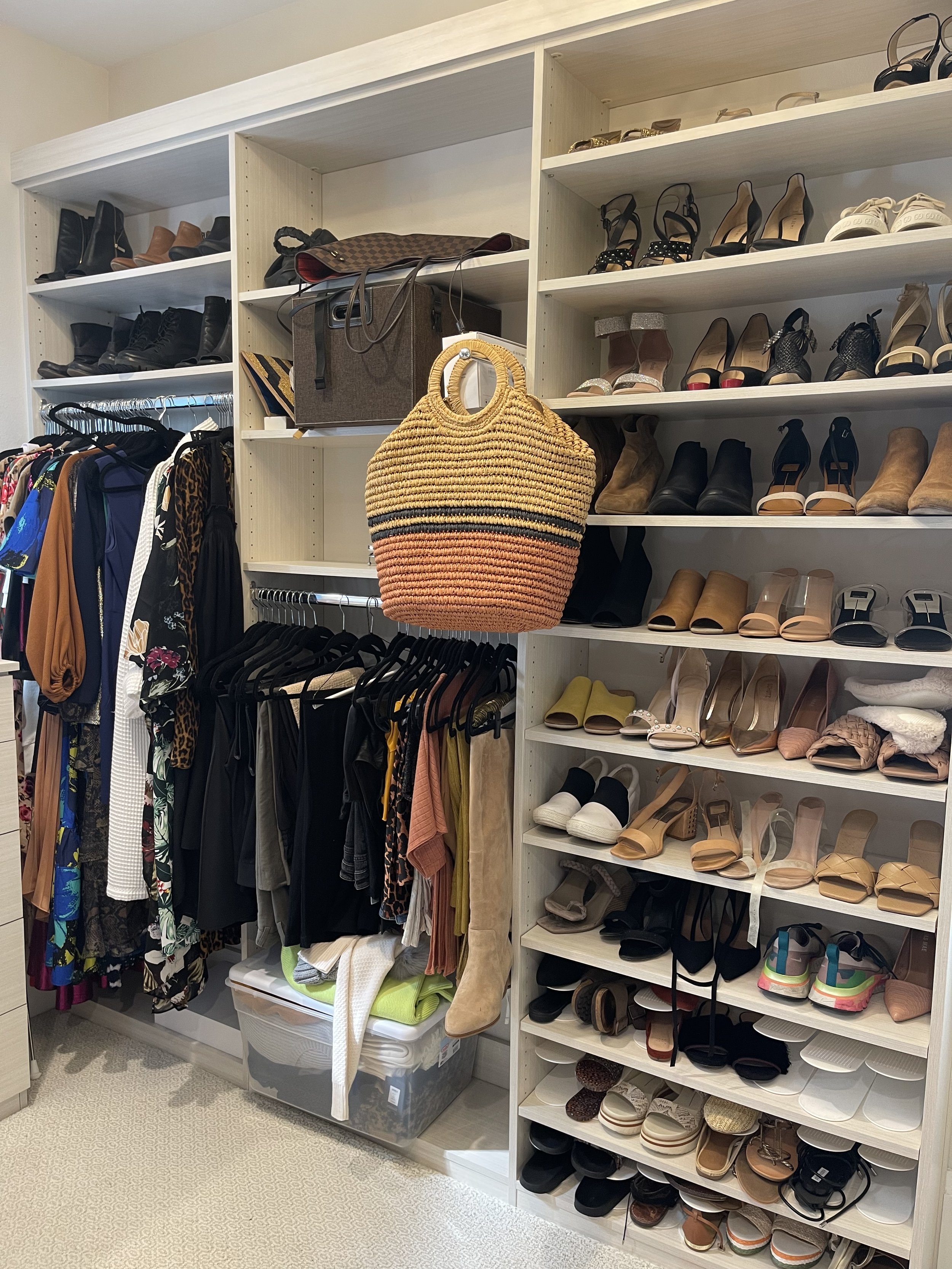 primary closet before organizing | wegottatalk.com
